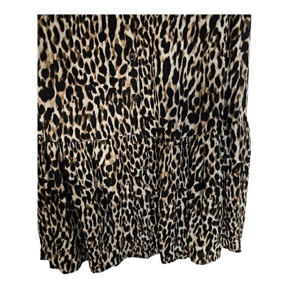 BANANA REPUBLIC Leopard Print Maxi Dress - Size 2 - Picture 5 of 9